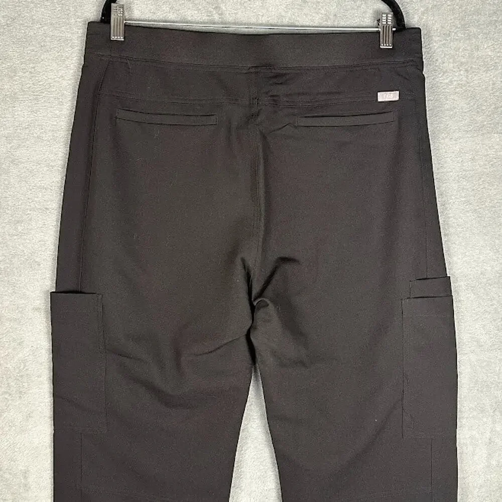 Figs Scrub Pants Mens Extra Large Black Axim Cargo Medical Nursing